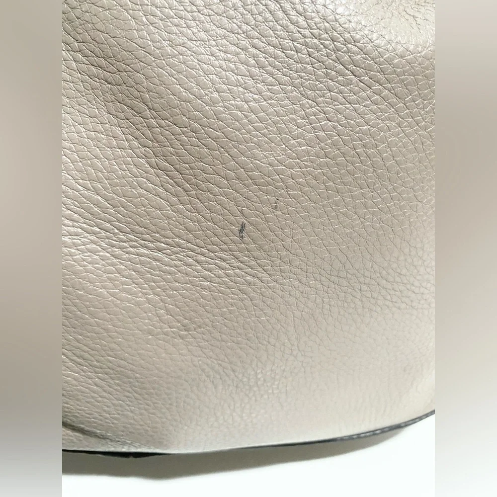 Marc Jacobs Taupe Leather Hobo Bag with Gold Hardware